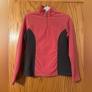 The North Face Long Sleeve 1/4 Zip Fleece - Size M